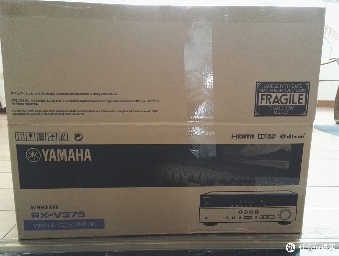 Yamaha 雅马哈 RX-V375QH 功放 开箱测试