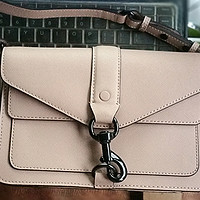 REBECCAMINKOFF Hudson Moto Mini 女士真皮斜挎包 拿铁色 晒单