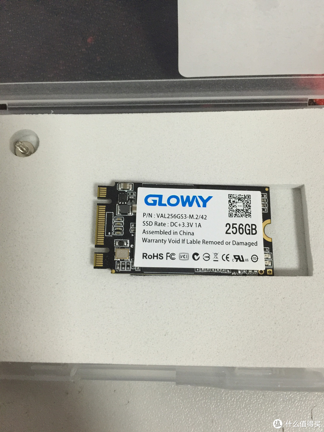 #本站首晒# 便宜SSD是否能买？GLOWAY 光威 NGFF 256G 固态硬盘