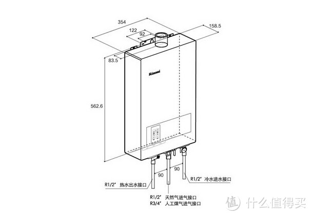 #细说家电# 我家的热水全靠它：Rinnai  林内RUS-16E22CWNAF燃气热水器