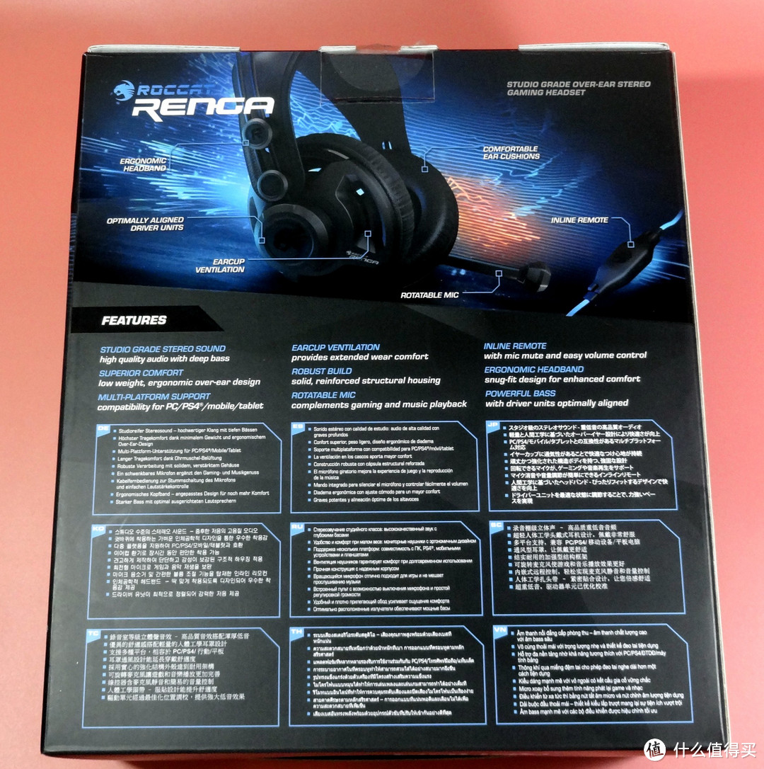 #本站首晒# ROCCAT 冰豹 幻音豹 RENGA 游戏耳机 开箱小测