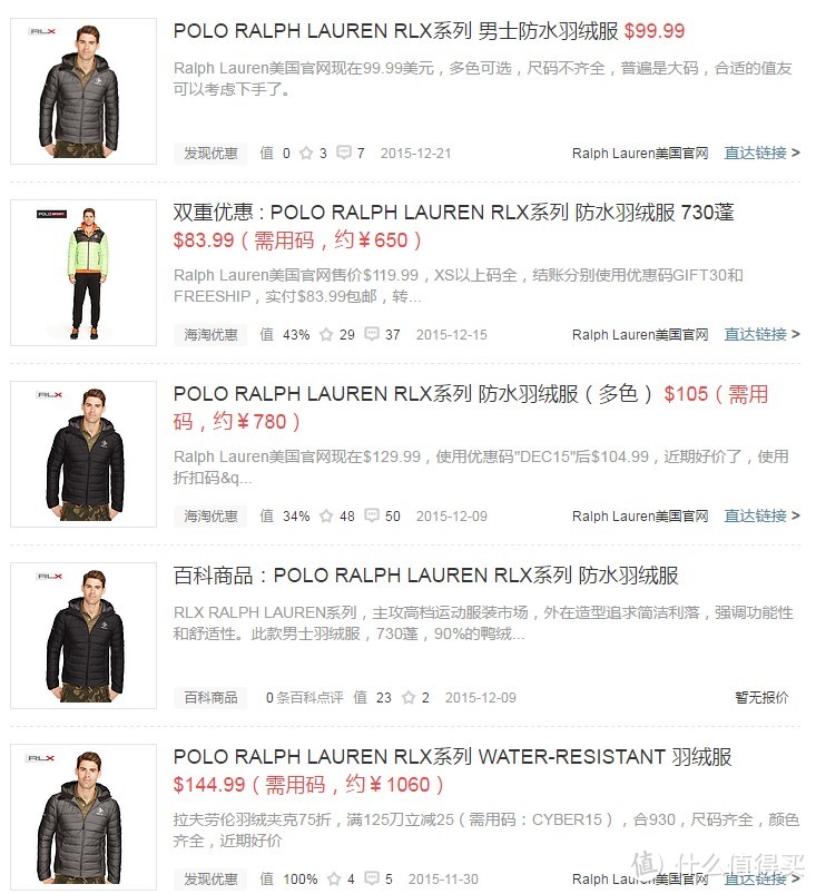 #本站首晒# POLO RALPH LAUREN RLX系列 男士防水羽绒服 购入体验