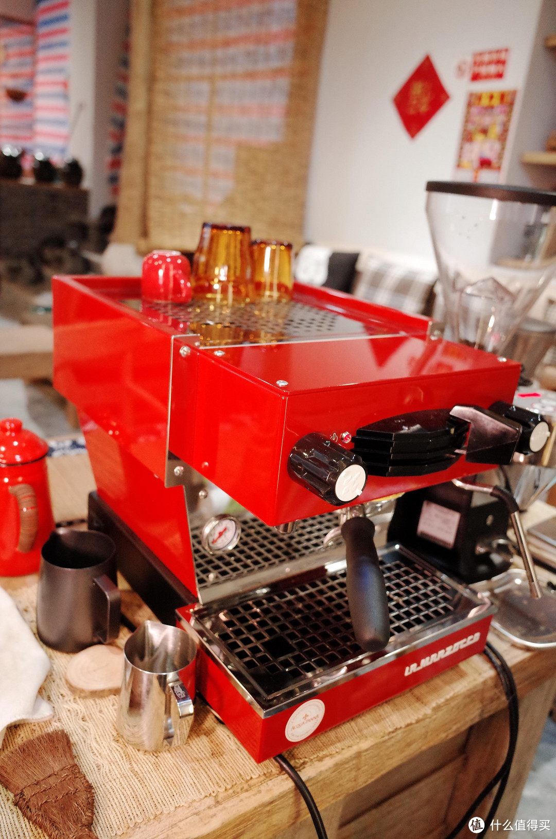 #本站首晒# 翡冷翠来的小红狮：La Marzocco LINEA mini 半自动咖啡机