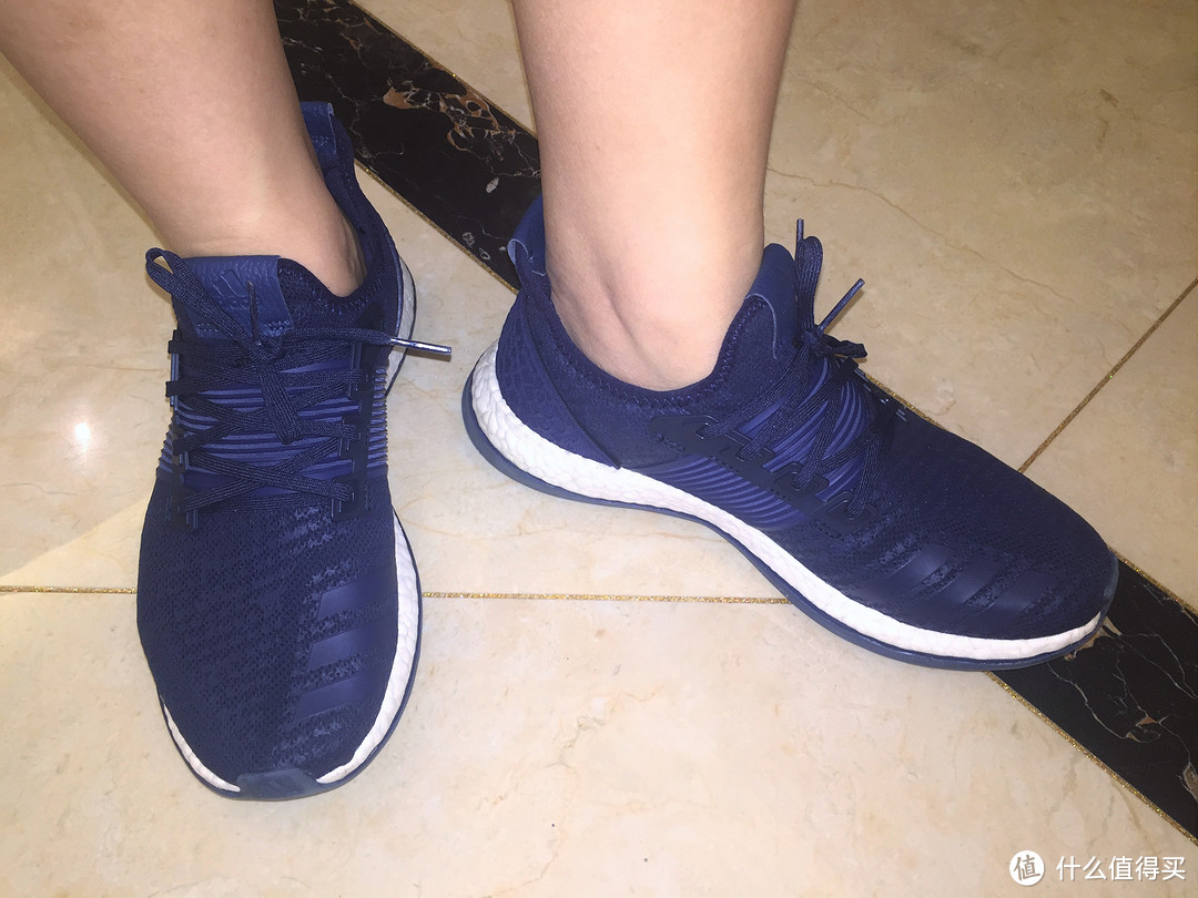 #原创新人# adidas 阿迪达斯 Pure Boost ZG m 学院藏青蓝跑鞋 不完全使用报告