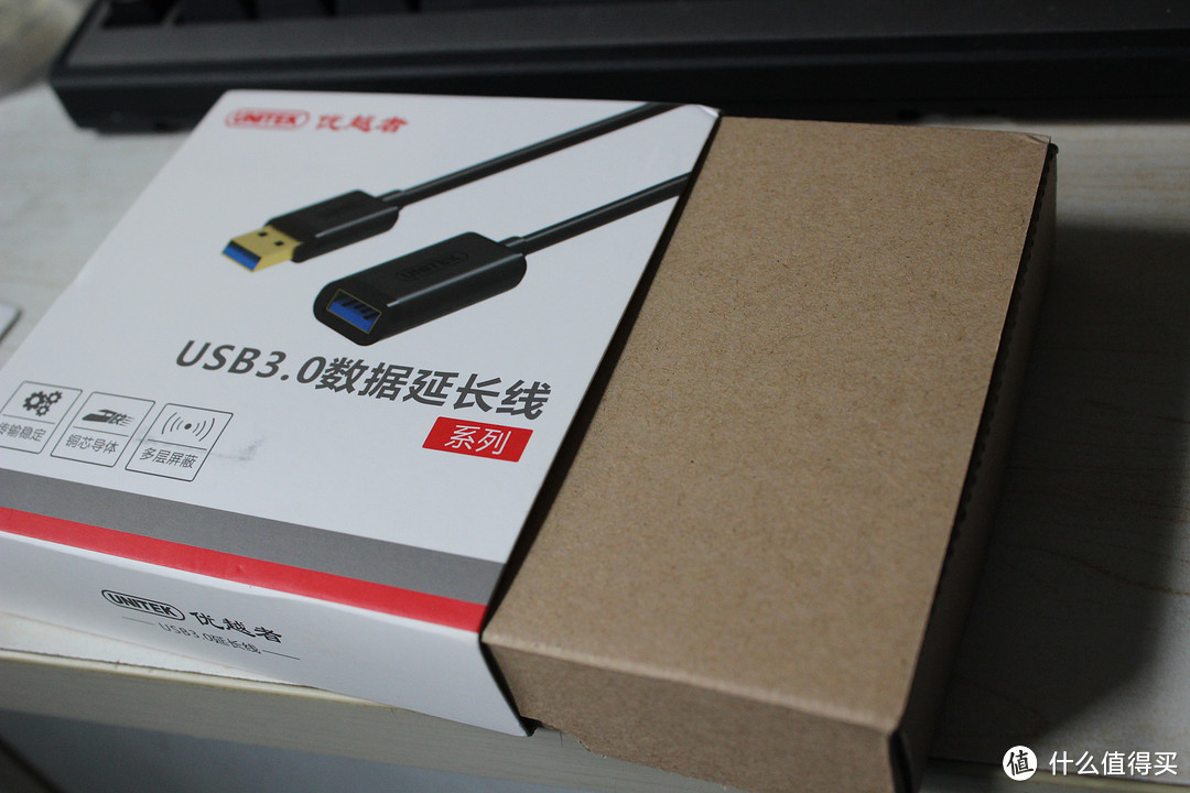 质量不错，线材太硬——UNITEK 优越者USB3.0数据延长线开箱&评测