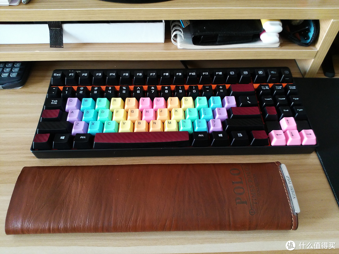Rapoo 雷柏 V500 茶轴黑色 机械键盘 迟到一年的简单开箱