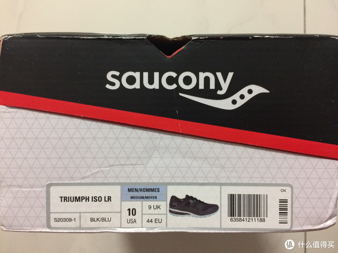 Saucony 索康尼 Triumph ISO 2 黑蓝配色 开箱+100KM后使用感受