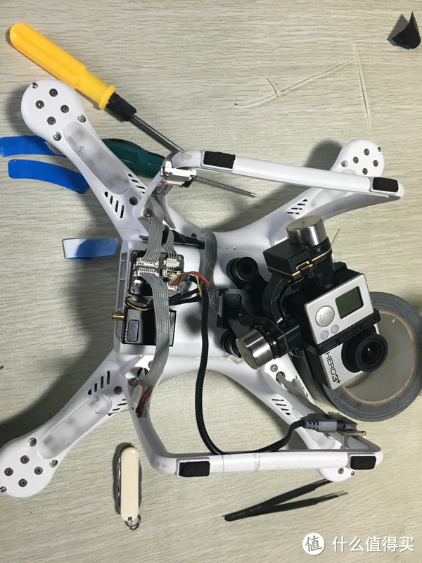 DJI 大疆 飞翔之精灵2 Phantom 2四轴飞行器维修换壳记