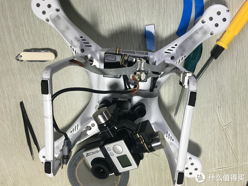 DJI 大疆 飞翔之精灵2 Phantom 2四轴飞行器维修换壳记