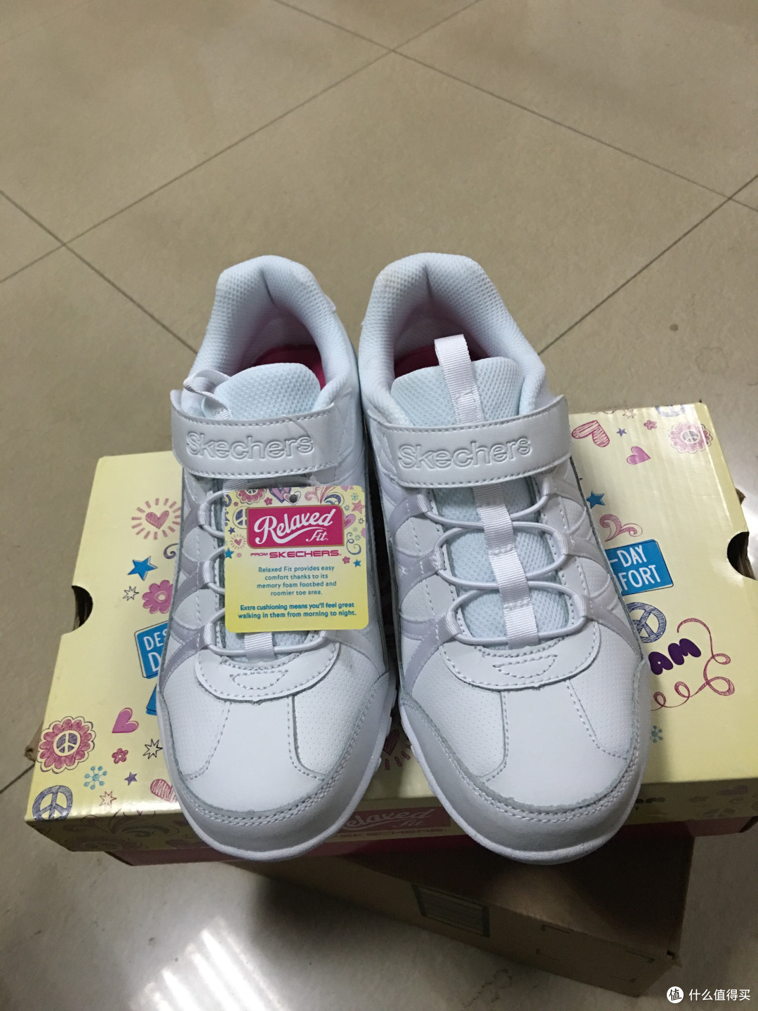 我买了小白鞋,不是为了跟随潮流!Skechers Kids Sweet Kicks 童鞋