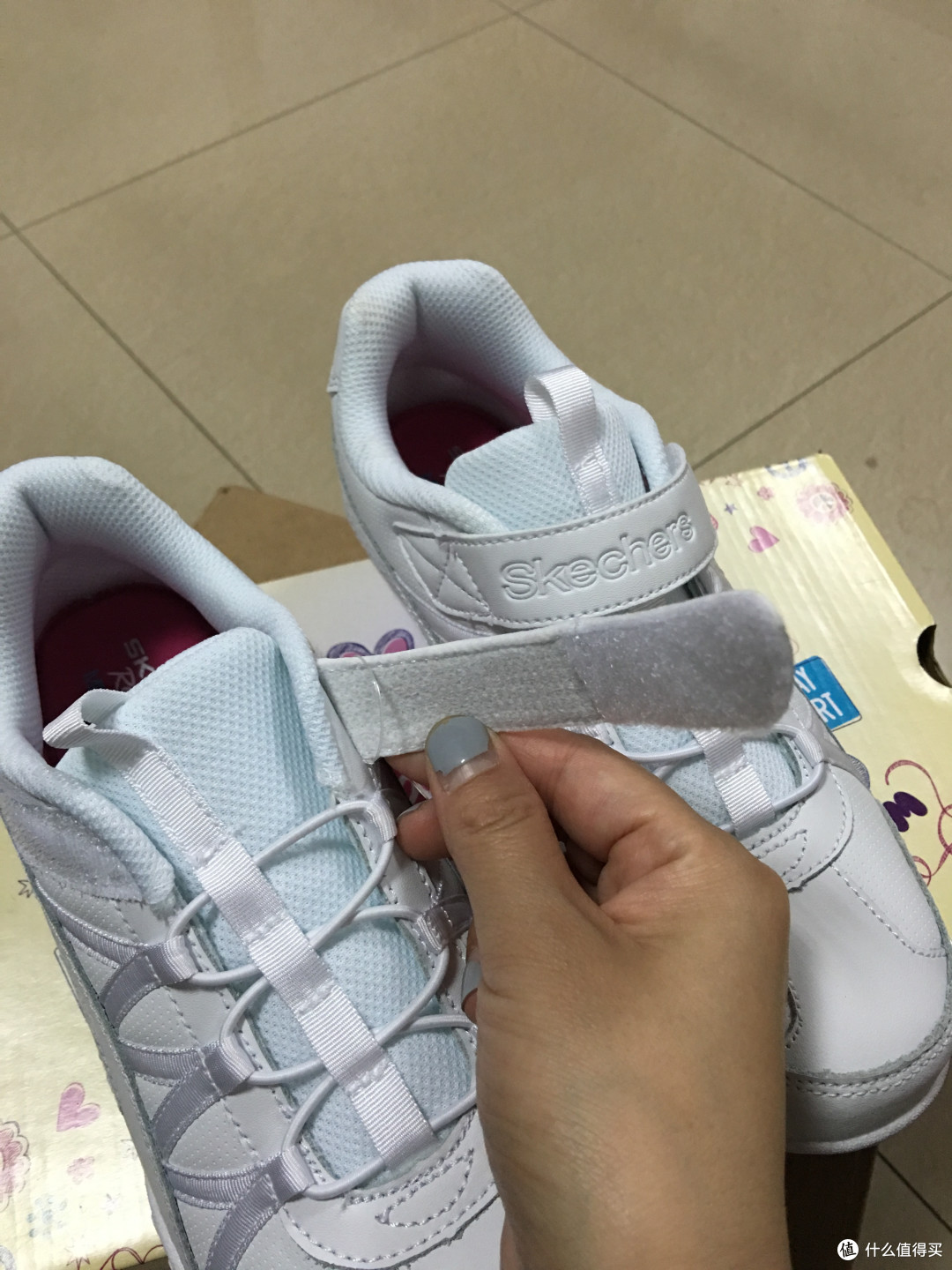 我买了小白鞋,不是为了跟随潮流!Skechers Kids Sweet Kicks 童鞋