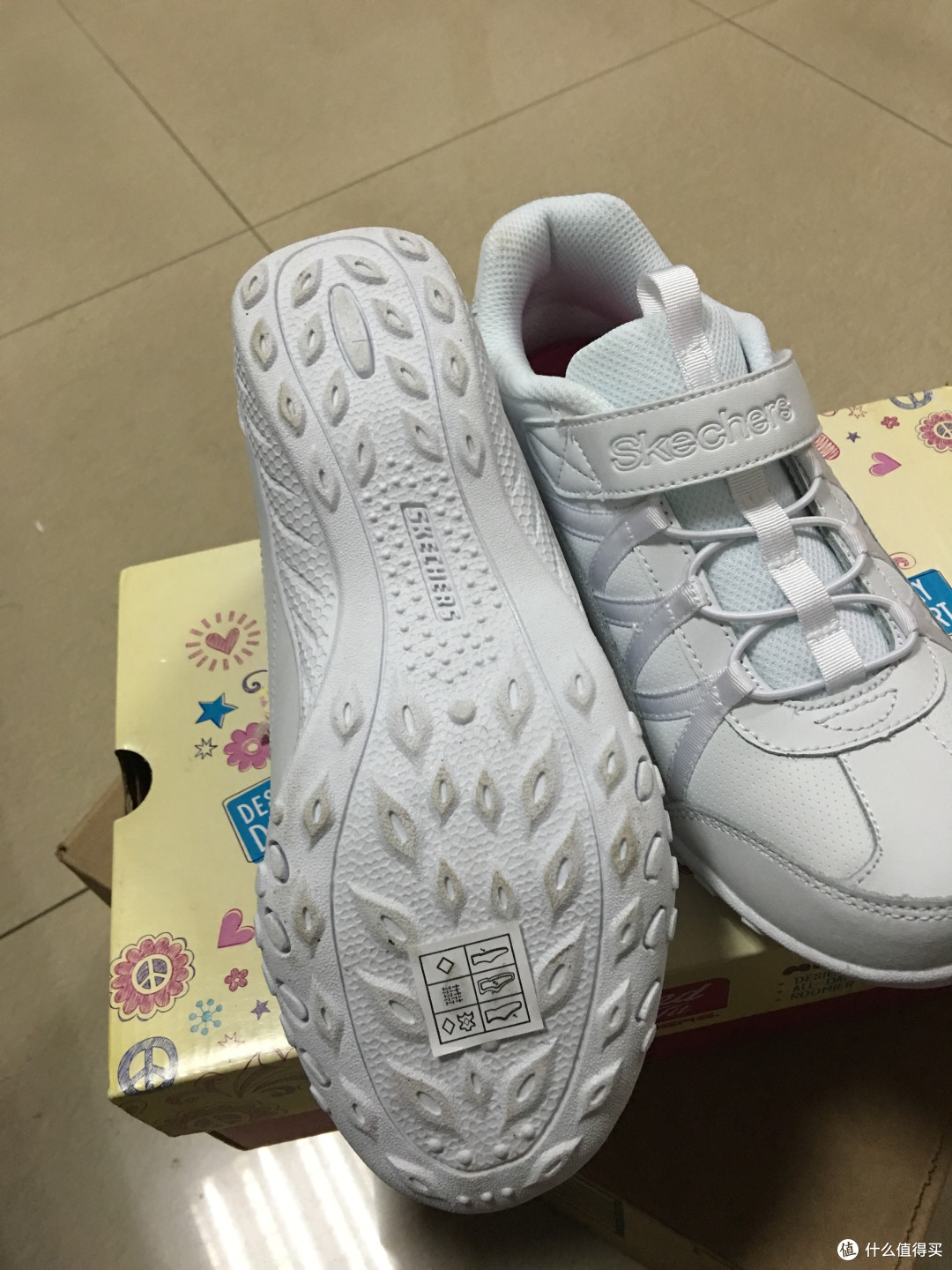 我买了小白鞋,不是为了跟随潮流!Skechers Kids Sweet Kicks 童鞋