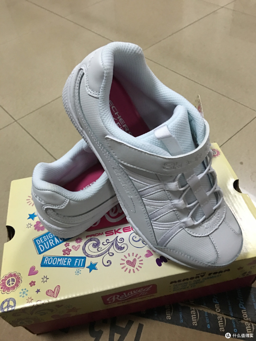 我买了小白鞋,不是为了跟随潮流!Skechers Kids Sweet Kicks 童鞋