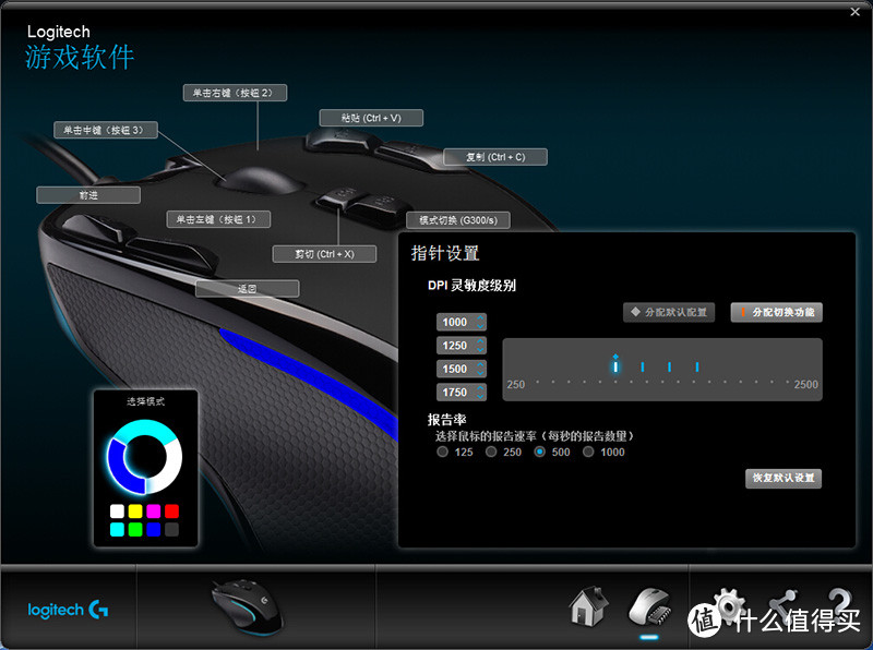 太强大，感觉用不上：回归原始，Logitech 罗技 G300s 游戏光电鼠标