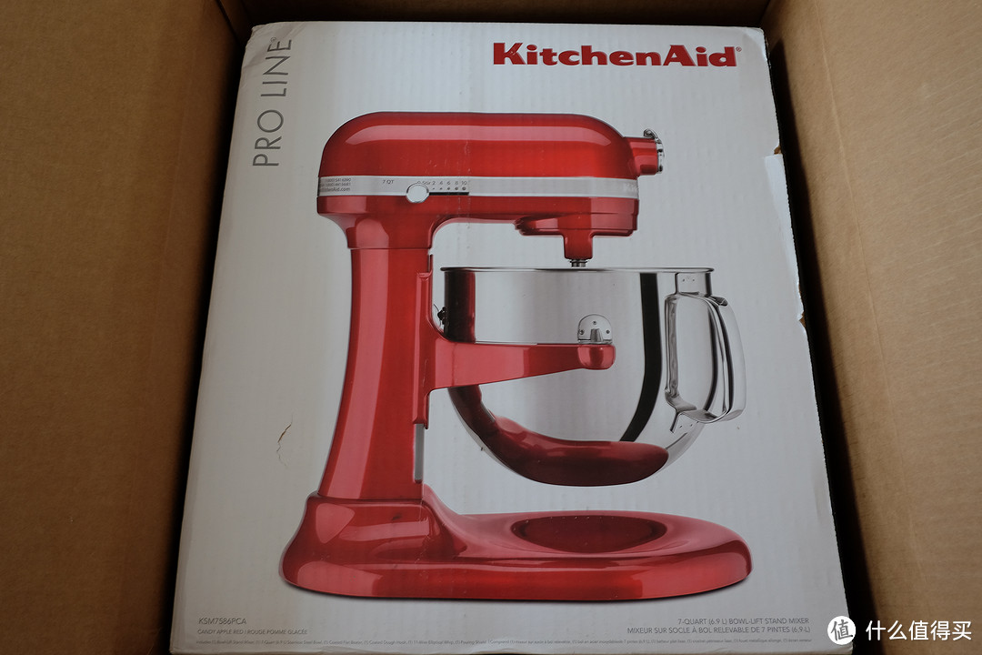 唯有爱与美食不可辜负：kitchenAid 凯膳怡 KSM7586PCA  pro line 7QT 厨师机 开箱 及2个月使用分享