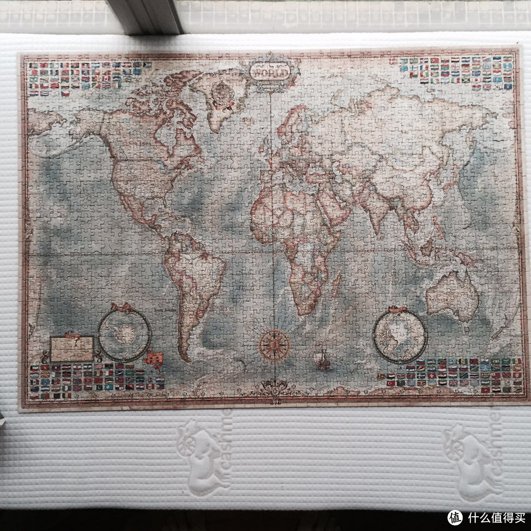 四十八小时征服世界手册：1500pcs【西班牙拼图厂商 EDUCA 古世界地图】