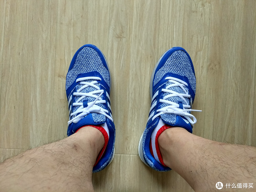 一抹清凉的北卡蓝——adidas 阿迪达斯 questar boost 男款跑鞋 AQ6643