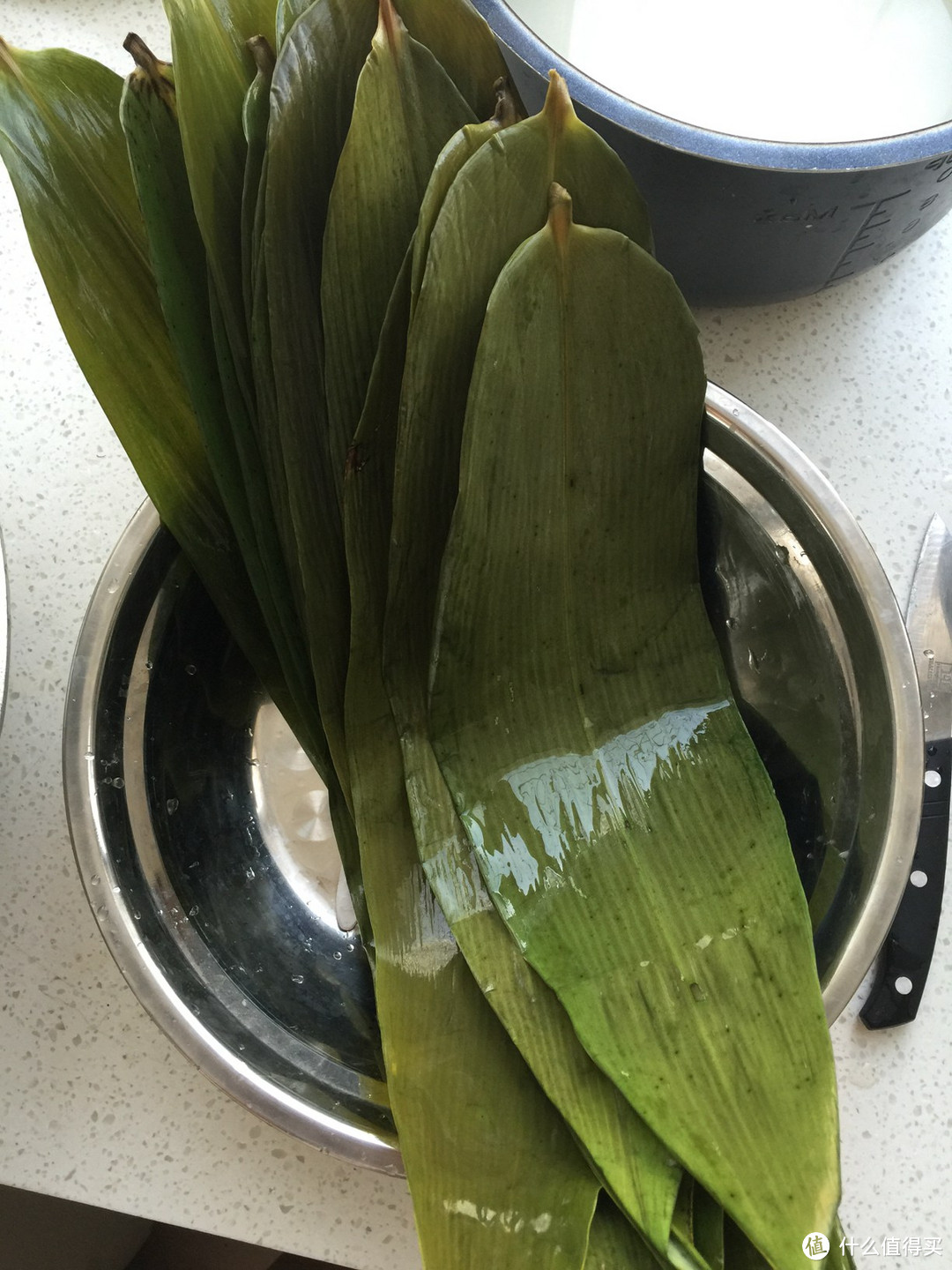 端午节咸肉粽子  粽叶