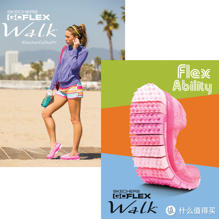 云端脚感：SKECHERS 斯凯奇 Go Flex Walk 一脚蹬健步鞋海淘开箱