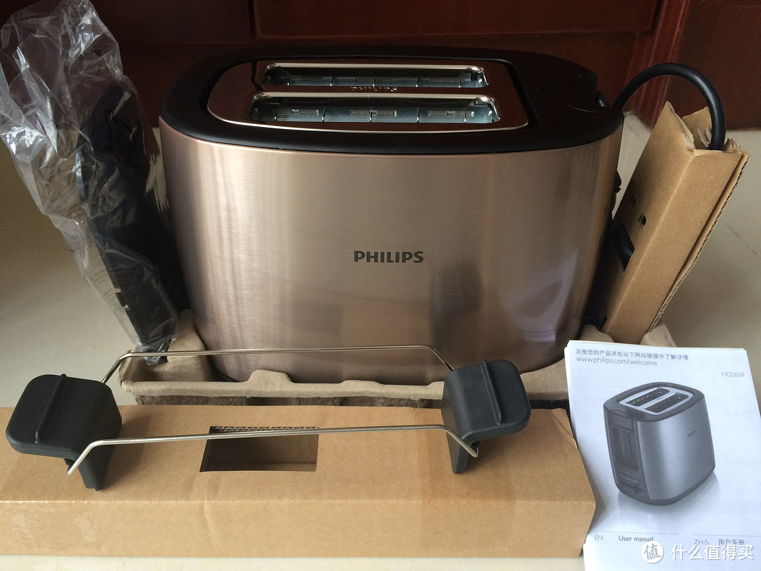 懒人早餐小帮手：PHILIPS 飞利浦 HD2658/70多士炉+CHANGHONG 长虹 CKX-35j5x 烤箱开箱