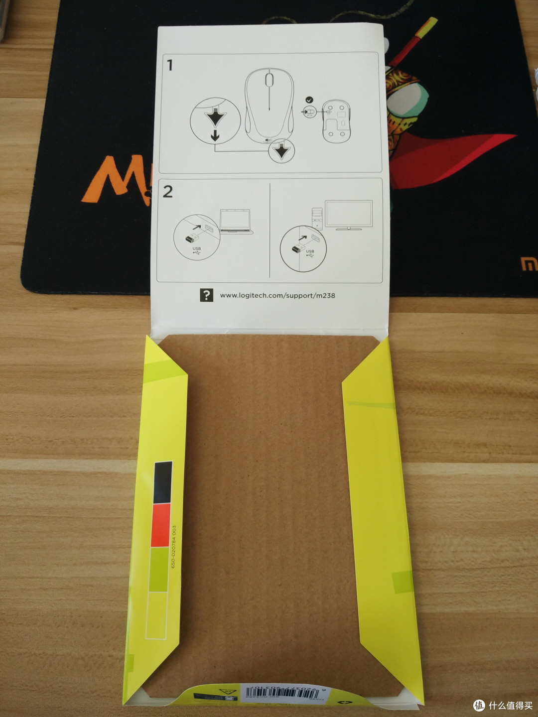 Logitech 罗技 无线鼠标M238 夜猫子 开箱晒单