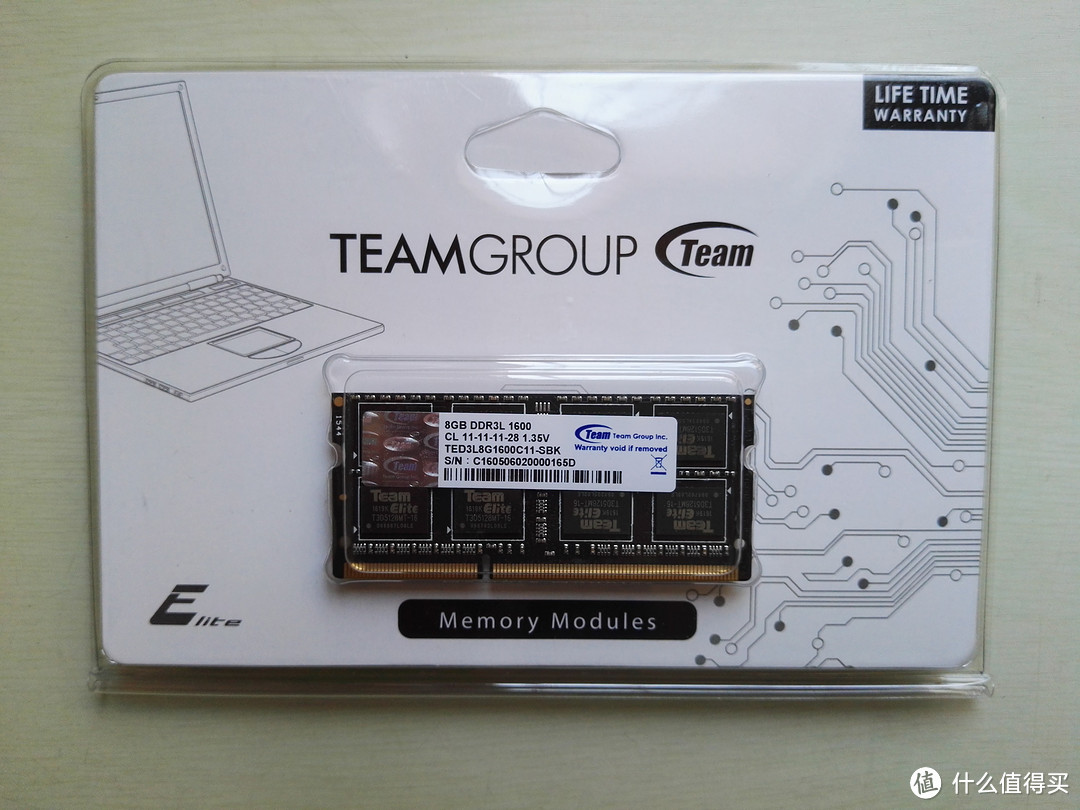 给超级本换内存 十铨（Team） 低电压 DDR3 1600 8G 笔记本内存