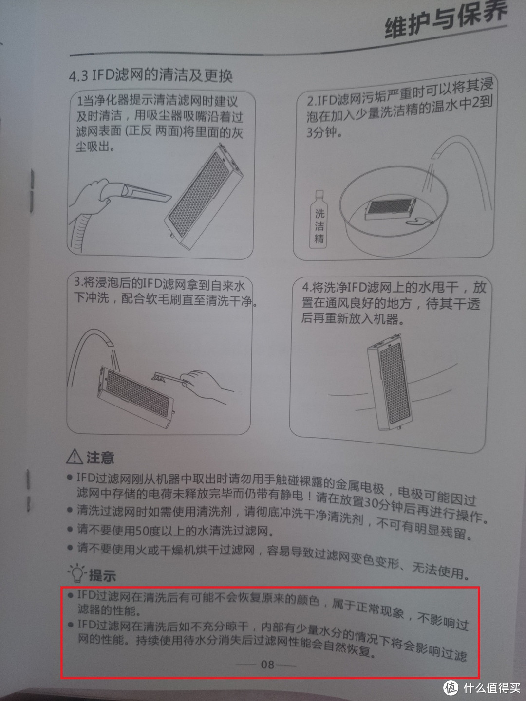 没事千万别洗——关于ifD滤网，顺带评一下滤巨人D1050