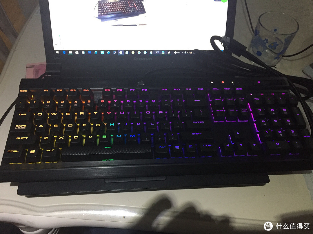 CORSAIR 海盗船 K70 RGB 银轴机械键盘  开箱