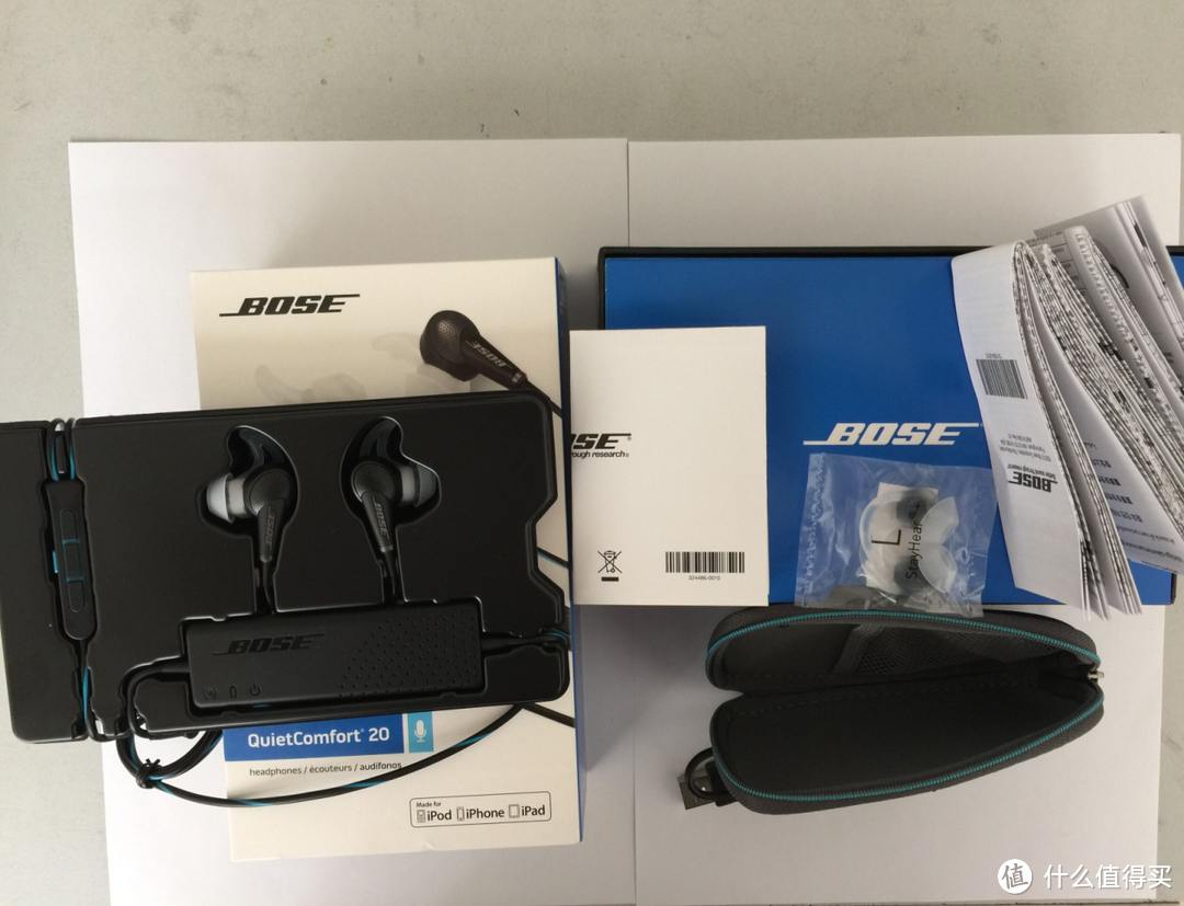 BOSE QC20 耳塞式 耳机 开箱测评