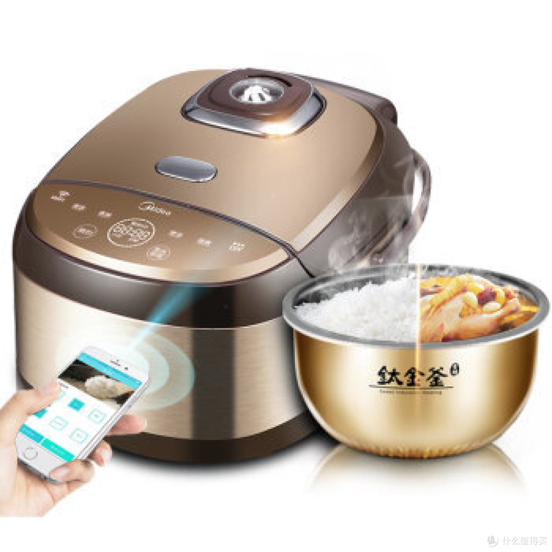 带WIFI功能的电饭煲—Midea 美的 WFZ4010XM 电饭煲 4L