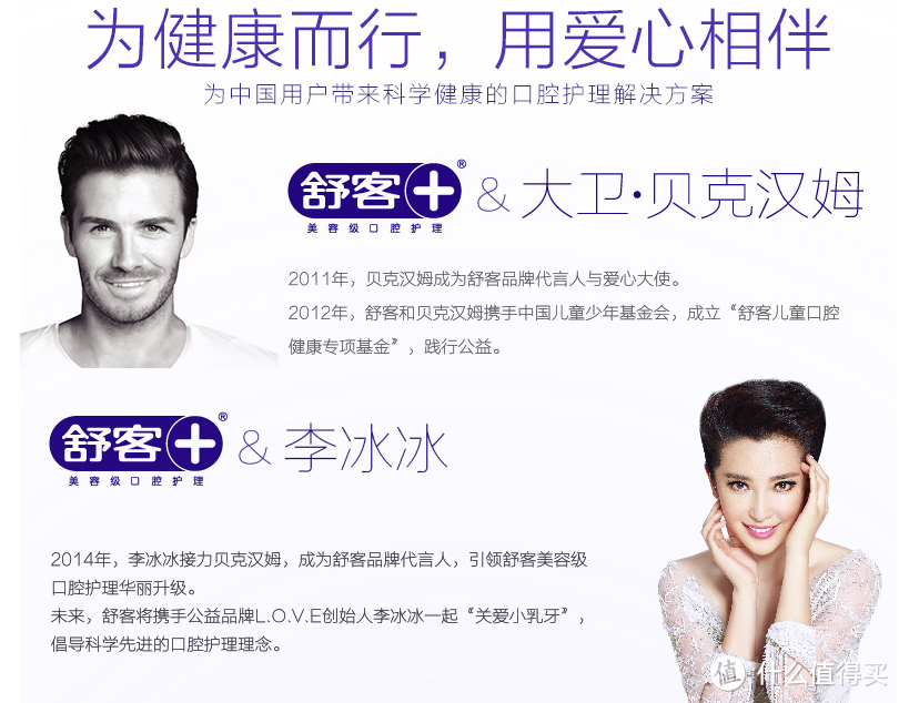 代言产品线应该是:贝克汉姆代言牙膏,李冰冰代言普通牙刷,吴亦凡代言