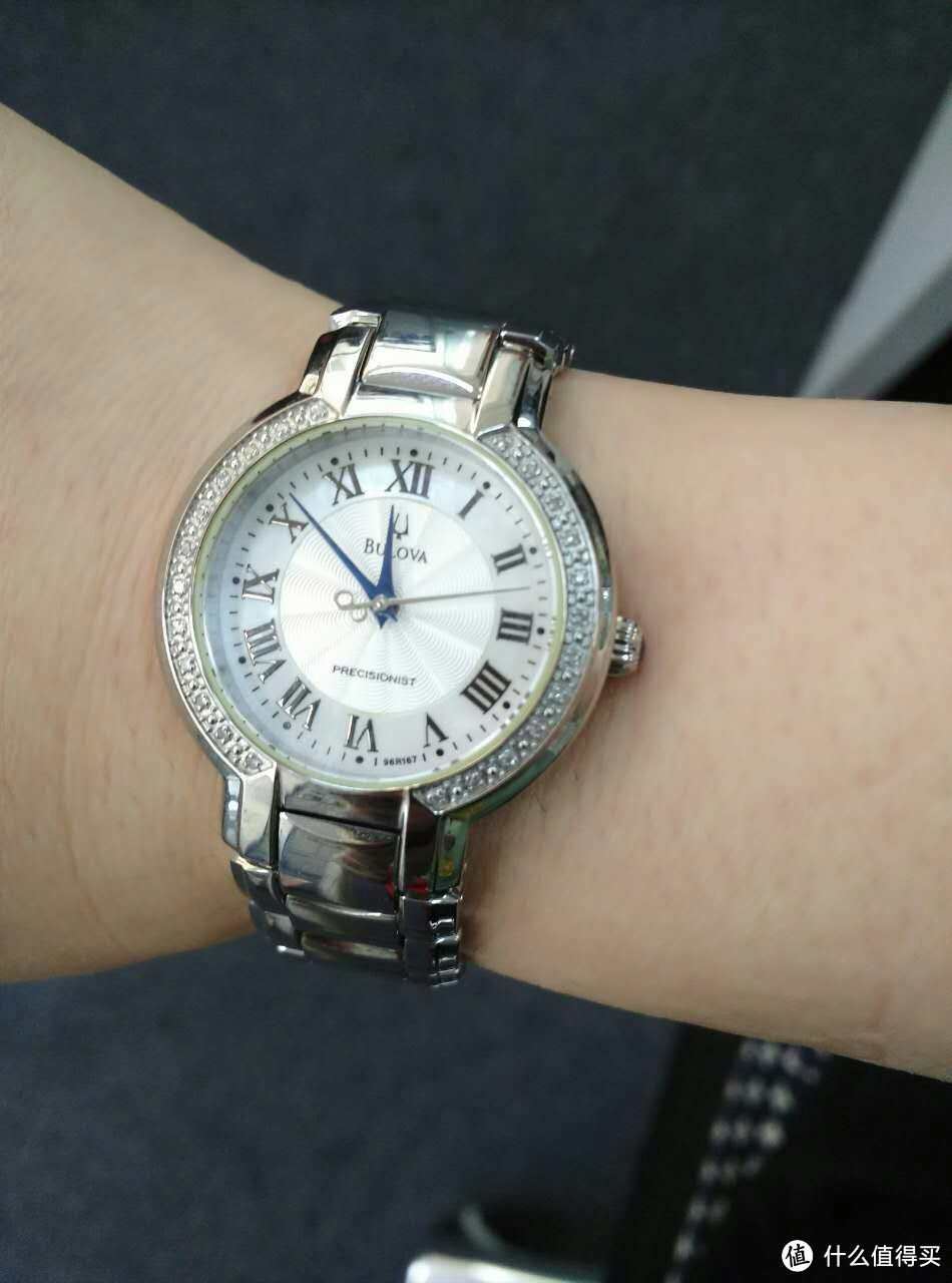 #本站首晒# 无忧通勤好帮手 BULOVA 宝路华 96R159 女士时装扫秒腕表