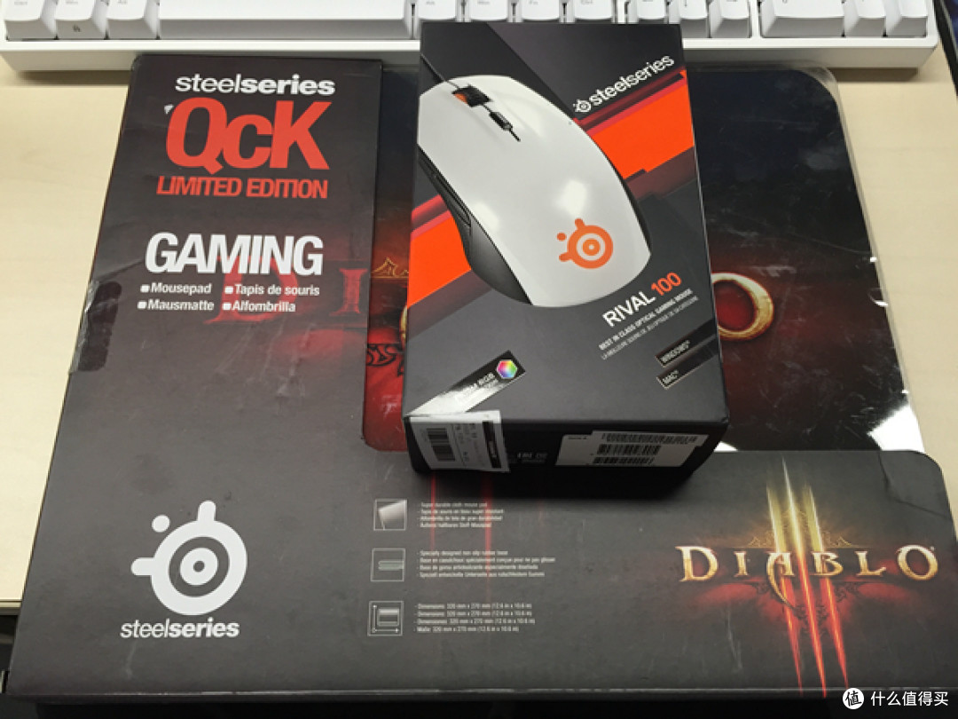 人生第一个游戏鼠标:steelseries 赛睿 RIVAL 100 鼠标 开箱