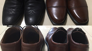 Bostonian Maynor Cap 男鞋与Clarks 其乐 皮鞋的简单对比