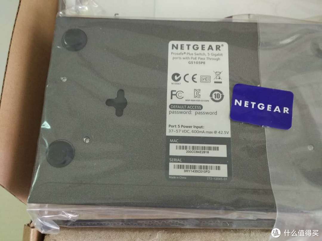 从坑里爬出来分享—NETGEAR 美国网件 GS105PE 千兆POE交换机开箱作业