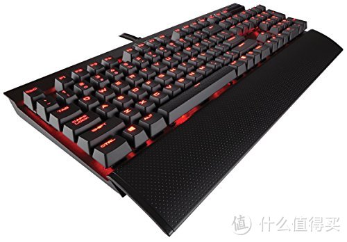 妹子的晒物第二弹——Corsair  海盗船 K70红光银轴 键盘 开箱