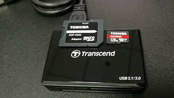 创见 USB 3.1 RDF9 多功能读卡器 & 东芝 128GB  UHS-I U3 （90MB/s） TF高速存储卡