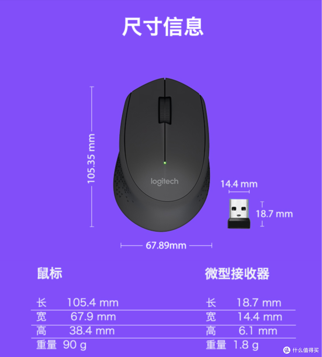 Logitech 罗技 M280 无线鼠标 开箱