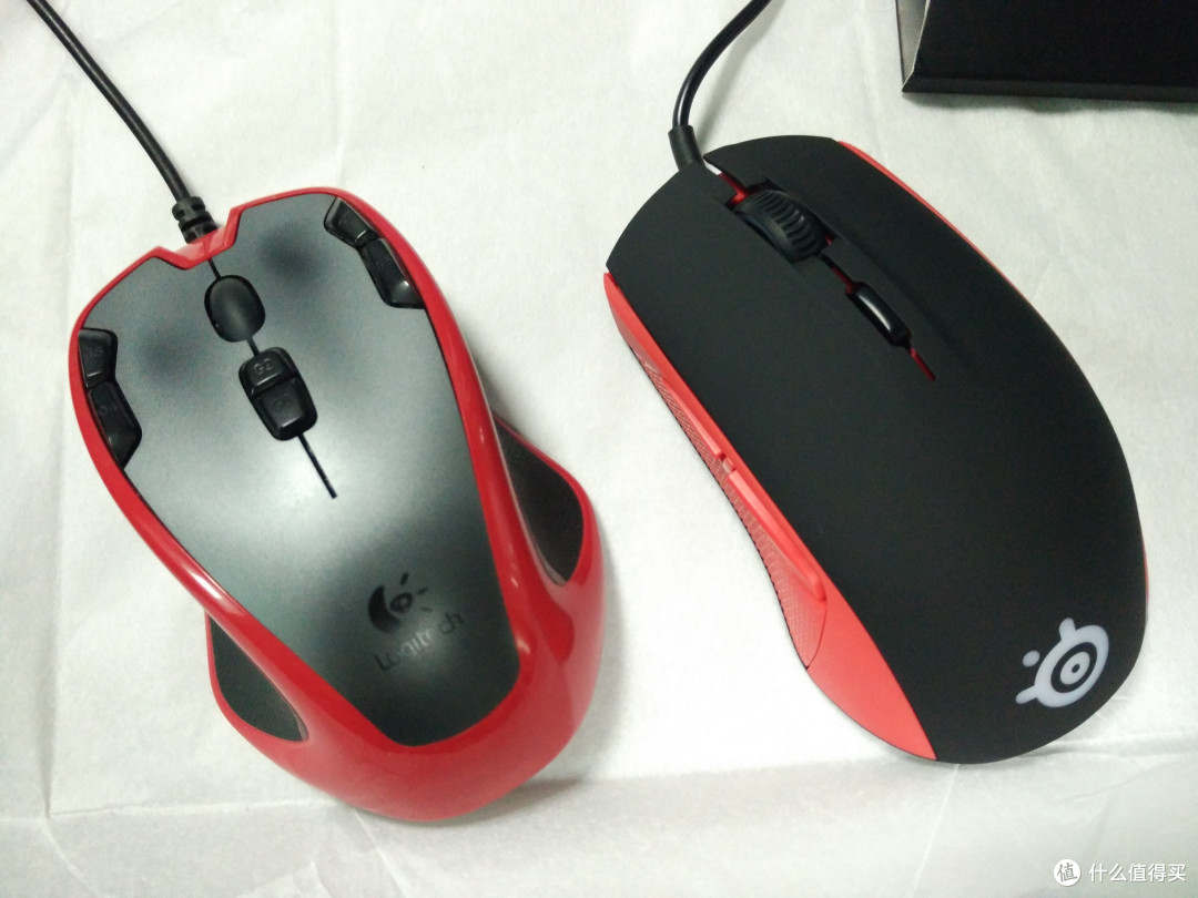 赛睿 RIVAL100DELL 游匣版 鼠标 开箱 以及和 罗技G300 对比评测