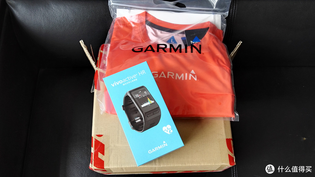 GARMIN 佳明 vivoactive HR 智能手表以及速度感应器、踏频感应器开箱