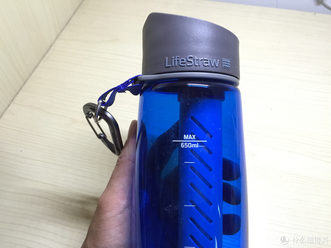 野外生存好伙伴---Lifestraw Go-S16 蓝色 生命水壶评测