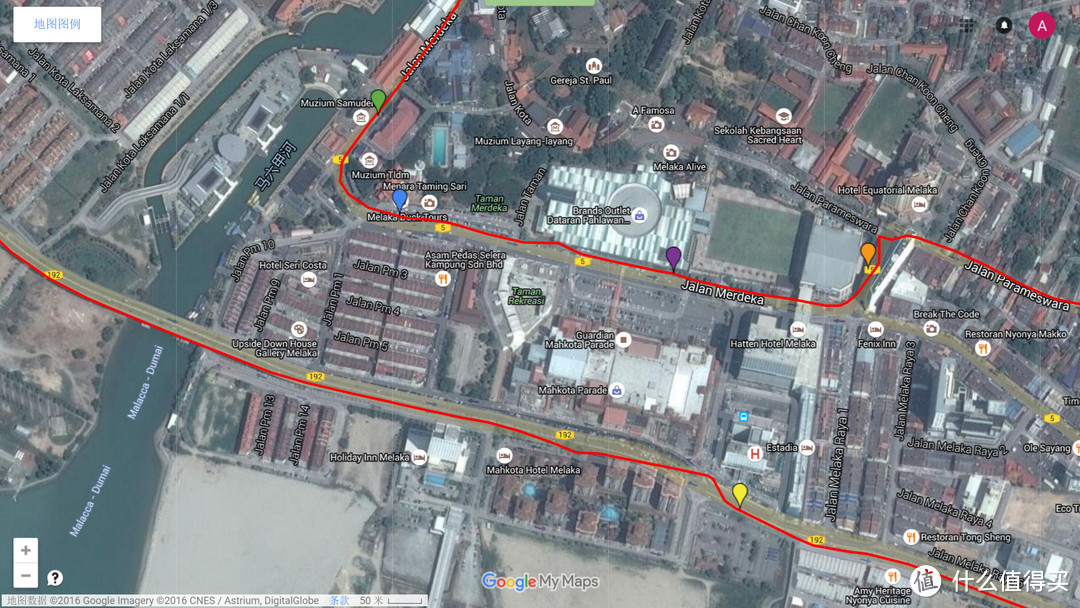 马六甲的17路巴士路线及几个重要站点