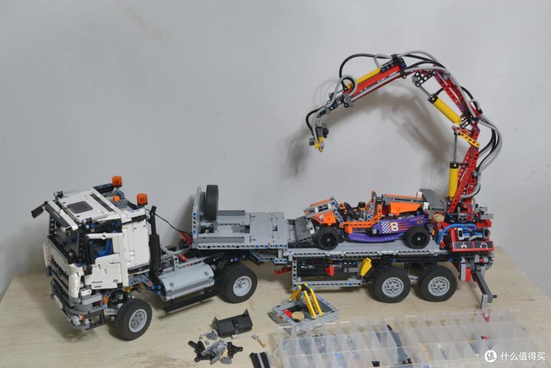 LEGO 乐高 42043 卡车 伪开箱及B模式搭建过程
