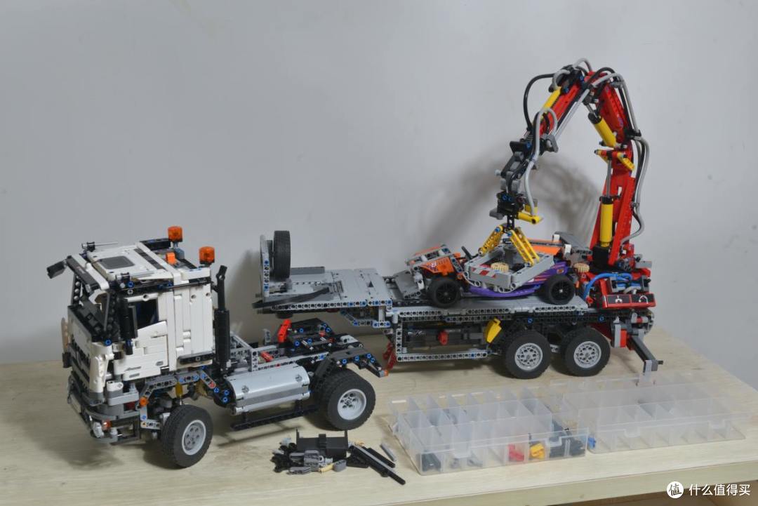 LEGO 乐高 42043 卡车 伪开箱及B模式搭建过程