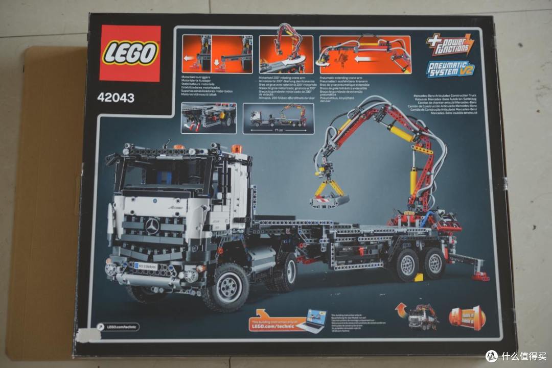 LEGO 乐高 42043 卡车 伪开箱及B模式搭建过程