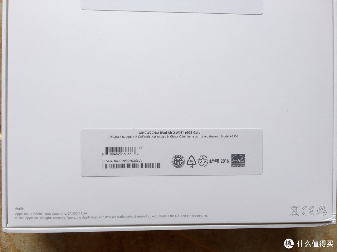 给父母的小礼物：Apple 苹果 iPad Air 2 平板电脑 16G WiFi版