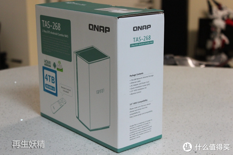 QNAP 威联通 TAS-268 电视NAS 开箱 体验评测