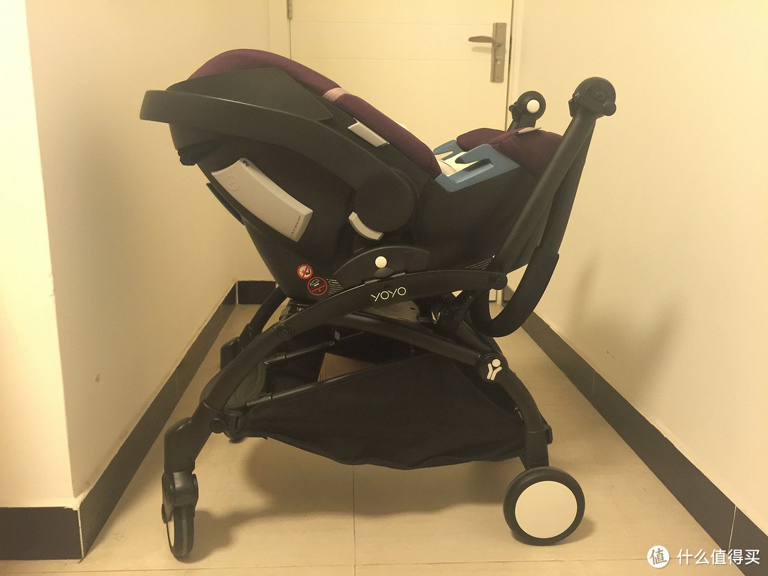 #本站首晒# 帝都无车族宝宝出行的选择：搭配babyzen yoyo+使用的 Cybex 赛百适 Aton4 安全提篮