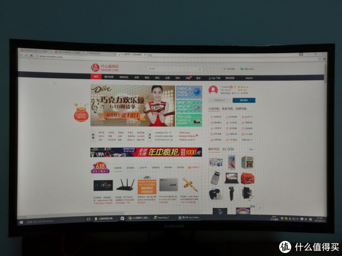 #本站首晒# SAMSUNG 三星 C24F390FH 23.5英寸LED曲面背光显示器开箱