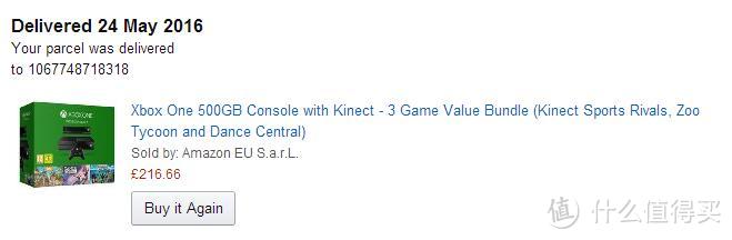 英国亚马逊直邮 Microsoft 微软 Xbox One 游戏主机